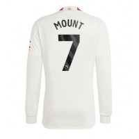 Manchester United Mason Mount #7 Tretí futbalový dres 2023-24 Dlhy Rukáv